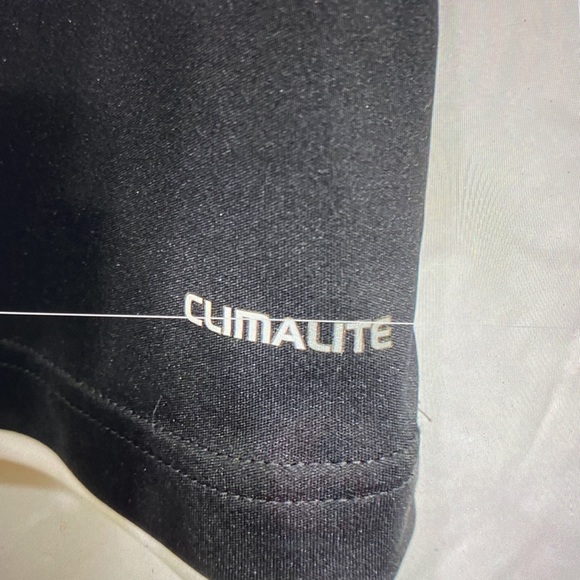 Adidas climate Athletic shirt black with white stripes size Small - Picture 4 of 6